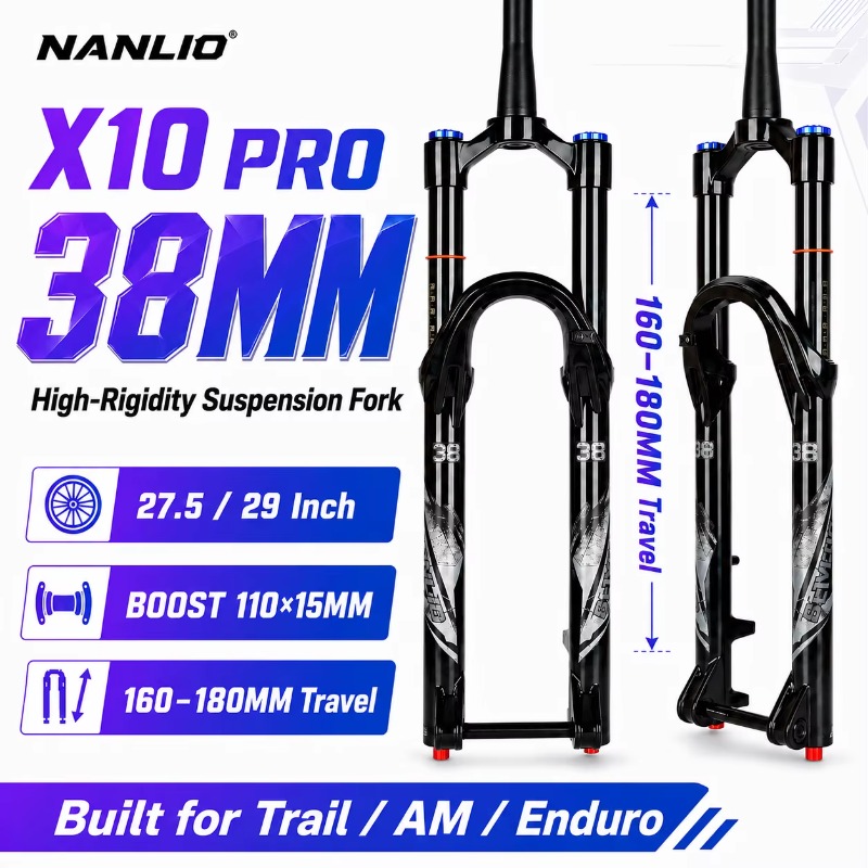 Mtb Fork Air - Вилка X10PRO с высокой жесткостью, 27.5/29