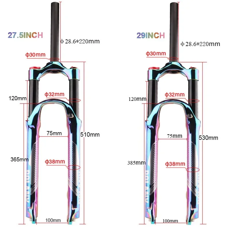 Радуга 27,5/29er подвеска возд – обзор и цена Mtb Fork Air