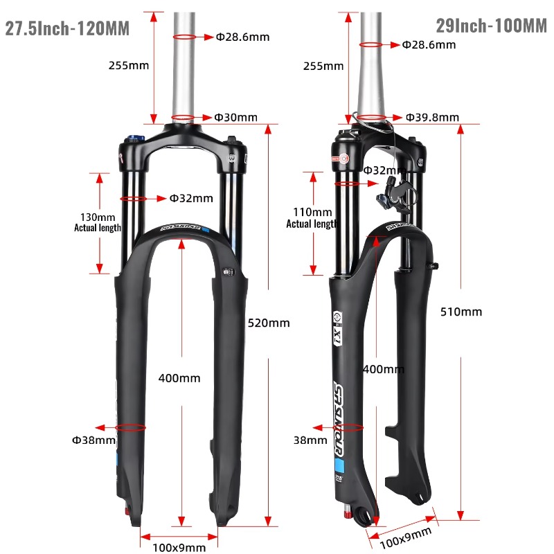 Вилка SR SUNTOUR X1 MTB с возд – обзор и цена Mtb Fork Air