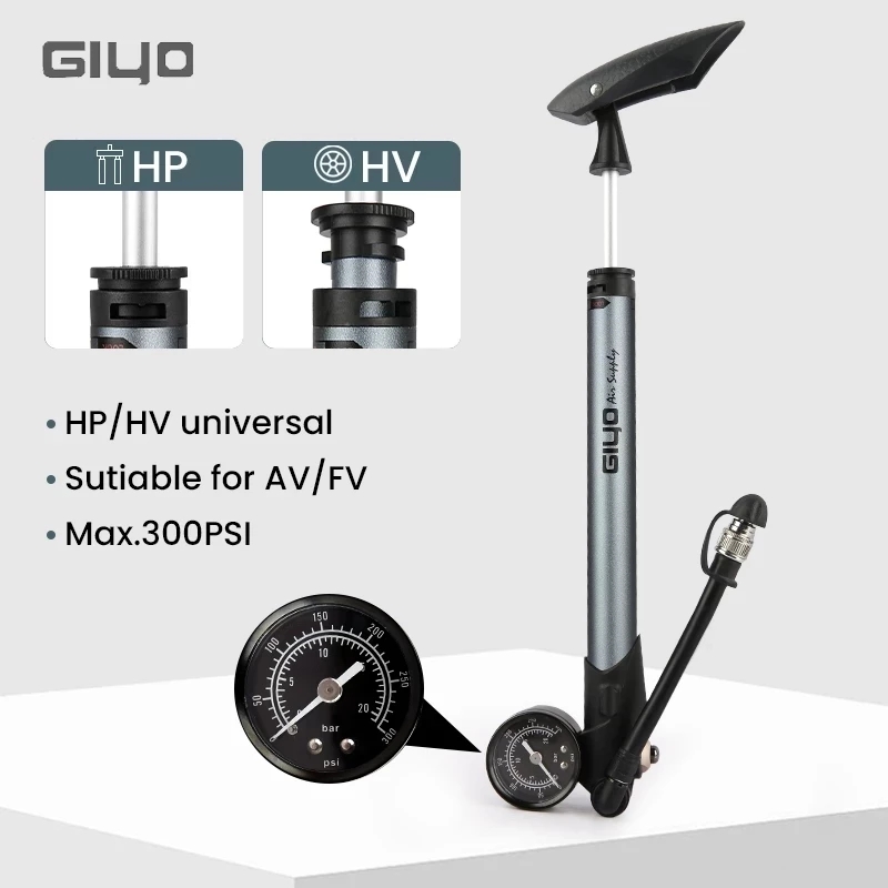 Велосипедный насос Giyo GS-41P – обзор и цена Mtb Fork Air