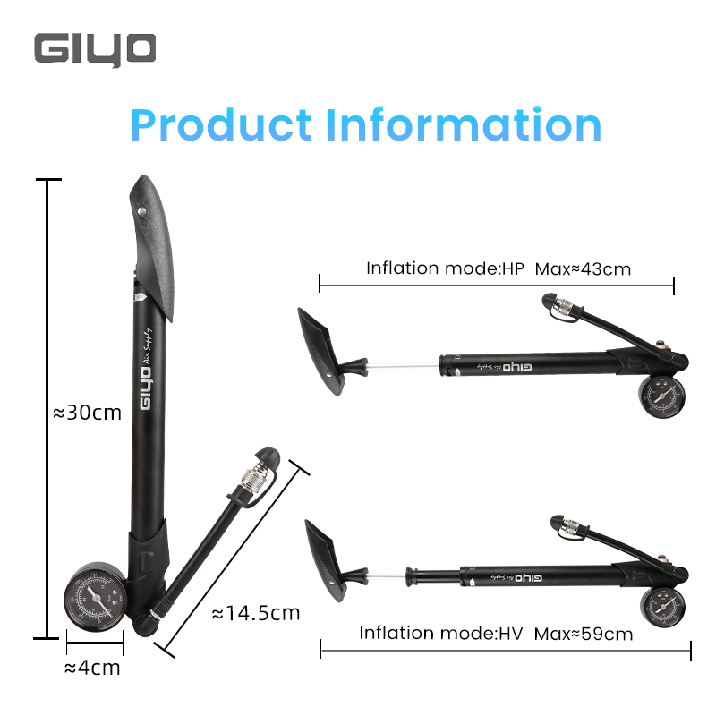Велосипедный насос Giyo GS-41P – обзор и цена Mtb Fork Air
