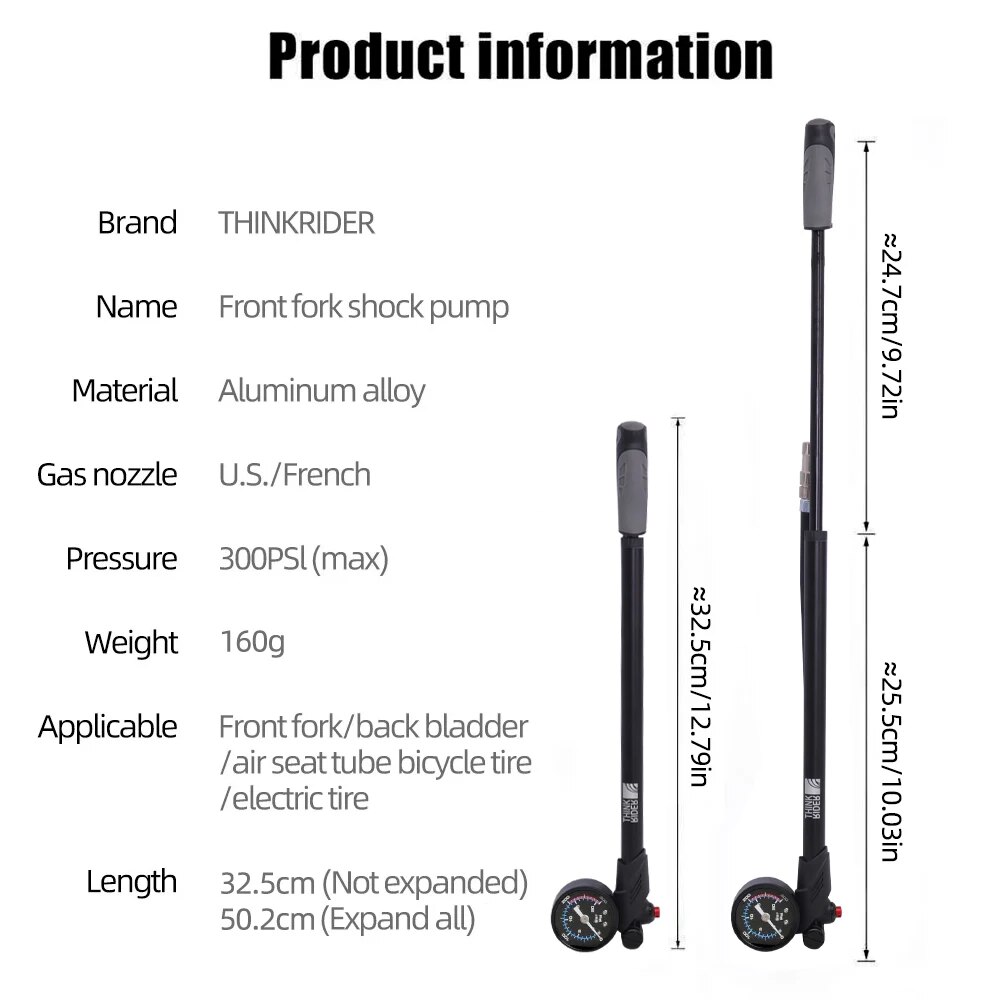 ThinkRider портативный велосип – обзор и цена Mtb Fork Air